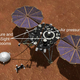 Artist’s conception of NASA’s InSight lander with its instruments deployed on the Martian surface.